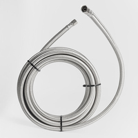Tuyau flexible en acier inoxydable tressé pour machine à glaçons, connecteur d'alimentation en eau pour réfrigérateur et machine à glaçons