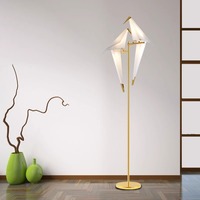 Lampe sur pied LED de style nordique moderne de luxe avec hauteur réglable, éclairage d'ambiance créatif pour salon, chambre à coucher, chevet