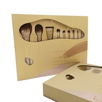9 pièces de pinceaux de maquillage de luxe de haute qualité avec logo personnalisé porte-outils vides kits de maquillage cosmétiques boîte d'emballage cosmétique pour femmes