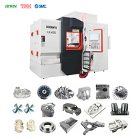 Centre d'usinage CNC d'usine, centre d'usinage vertical 5 axes pour le traitement des métaux, machine de fraisage verticale CNC LK420 5 axes VMC avec ATC