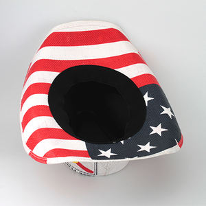 Китайская фабрика Производство Настроить OEM Флаг Флориды Соломенная шляпа Ковбойская шляпа - Product Image 5