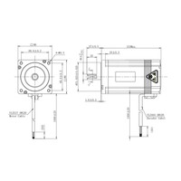 Motor paso a paso de circuito cerrado Nema 34, 1.8 grados, 11 N.m, 1558 oz.in, con encoder de 1000 PPR, 3.6 V, 6 A, 86 mm, 3.1 kg, para fresado CNC industrial