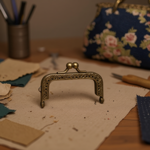 Manico per borsa Ilan 8cm con chiusura in metallo per la creazione di borse 36191 - Product Image 2