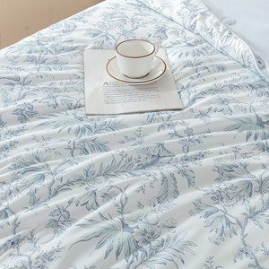 Edredón <span class=keywords><strong>de</strong></span> Verano con Estampado Moderno y Tacto Fresco, Edredón Transpirable <span class=keywords><strong>de</strong></span> Poliéster Agradable para la Piel, Ideal para Uso en Dormitorios con Clima Cálido - Product Image 4