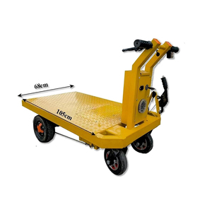 รถเข็นเหล็ก 3 ล้อไฟฟ้า สีเหลือง แบบมีที่นั่งและแฮนด์บังคับ - Product Image 4
