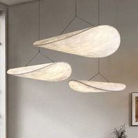 Grande lampe nuage en papier, design nordique, lustre japonais pour restaurant, chambre, maison, hôtel ou bar, commande par interrupteur