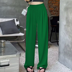 <span class=keywords><strong>Pantaloni</strong></span> Casual autunnali da donna <span class=keywords><strong>con</strong></span> gambe larghe da ufficio <span class=keywords><strong>pantaloni</strong></span> da donna <span class=keywords><strong>con</strong></span> elastico in vita <span class=keywords><strong>con</strong></span> motivo leopardato all'uncinetto - Product Image 1