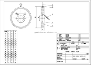 Ok van H74H-16C DN65 thép carbon thép không gỉ tấm duy nhất kiểm tra van mỏng Đĩa đơn tấm Wafer Swing kiểm tra van - Product Image 2