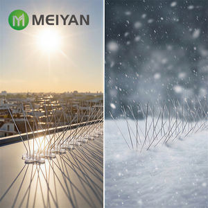 Púas Antipájaros de Acero Inoxidable SUS304 Premium con Base Flexible de Policarbonato, Sistema Repelente de Palomas de 5 Puntas - Product Image 4