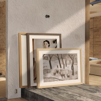 Cadre photo en MDF format A3, fait main, écologique, imprimé UV, cadre moderne personnalisé, décoration intérieure, couleurs noir et blanc, plusieurs tailles