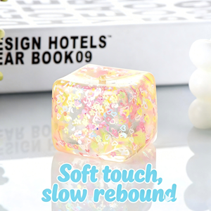 Giocattolo Antistress a Forma di Cubetto di Ghiaccio in TPR, Grande, <span class=keywords><strong>per</strong></span> Bambini e Ufficio, Rilascio Lento della Pressione, Gioco di Decompressione - Product Image 3