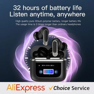 New TWS tour du lịch Pro 2 Tai nghe không dây màu xanh răng V8 Earbuds ANC tiếng ồn hủy bỏ tai nghe trong tai màn hình cảm ứng điều khiển tai nghe - Product Image 6