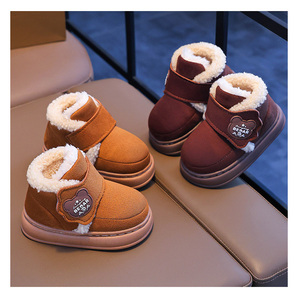 <span class=keywords><strong>Stivaletti</strong></span> per bambini con tacco scarponi da neve antiscivolo rivestiti in pile caldi per ragazzi e ragazze - Product Image 4