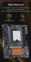 Motherboard ERYING 7745HX AMD M-ATX dengan ARGB Onboard untuk CPU Seri AM5, RAM DDR5 Ganda 128 GB, Port SATA, Desktop Baru
