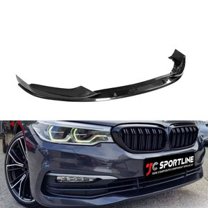 Para BMW Serie 5 G30 530i 540i Base 2017-19, alerón delantero de fibra de carbono real ML-YBX026, labio delantero G30 ML-YBX026 - Product Image 1