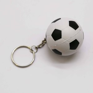 Porte-clés de football en PU, jouets anti-stress à presser, balles anti-stress - Product Image 3
