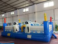 Château gonflable combiné toboggan de haute qualité, durable, en PVC épais et robuste, pour location commerciale