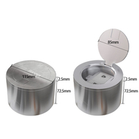 Boîte de prise électrique encastrée ronde en acier inoxydable argenté ZDK-114, de haute qualité et durable
