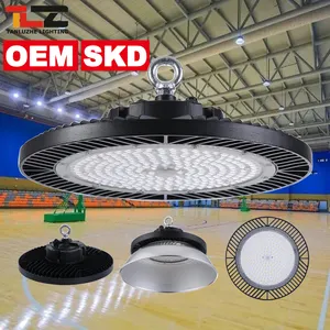 Nhà Máy Giá Cao Lumen Nhôm IP65 100 Wát 150 Wát 200 Wát 250 Wát Đèn Công Nghiệp Cho Kho Hội Thảo UFO LED Bay Cao Ánh Sáng Lịch Thi Đấu