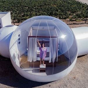 Outdoor Hotel <b>Inflatable</b> Glamping Geodesic <b>House</b> Camping Bubble Big Dome Tent Customized Bubble Outdoor Hotel Inflatab - Product Image 1