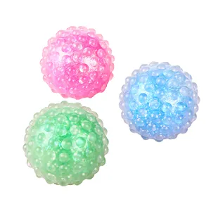 2024 New arrival squeeze toys diameter 3 inch anti stress balls water beads filled free sample washable kids toys