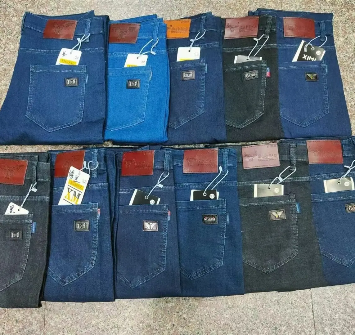 Foreign Trade Cross-border2023 New Men's Jeans Export Large Size Men's JeansClearance Treatment