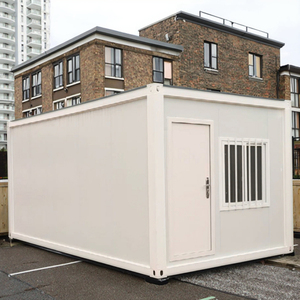 Casa Contenedor Prefabricada Rectangular Transpirable de Acero Ligero de 40 pies, Diseño Moderno, Paquete Plano, para Resorts, Escuelas, Hoteles, Panel Sándwich - Product Image 1