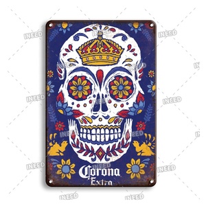 Letreros de cerveza de placa de metal al por menor calientes letreros de chapa de metal retro decorativos hechos a medida - Product Image 1