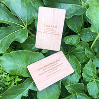 Carte-clé d'hôtel NFC en bambou Nichen One pour Onity/Saflok - Carte RFID en bois personnalisée 13,56 MHz ISO14443A, étanche, sans formaldéhyde