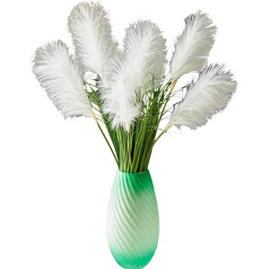 Fleurs artificielles d'herbe de la pampa, style moderne, en plastique mélangé, pour décorations de maison et de mariage - Product Image 5