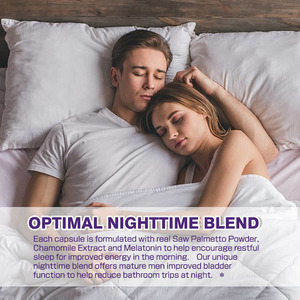 OEM ODM Advanced Saw Palmetto Capsules suplemen energi untuk pria mendukung tidur Melatonin prostat kapsul kesehatan - Product Image 5