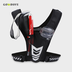 Mochila de Hidratación Deportiva Reflectante y Transpirable para Exteriores, Bolsa de Pecho para Ciclismo con Botella de Agua, Bolsas para Correr de Noche - Product Image 3