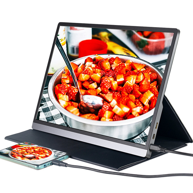 OEM Portable 4k FHD Touch Screen LCD Monitor for Laptop External 13.3/14/15/15.6/16/17.3/18.5 Inch Case Capacitive for Desktop
