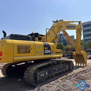 Excavadora Usada Amarilla con Cucharón de Excavación, Serie 300, Equipo de Construcción Montado sobre Orugas - Product Image 4