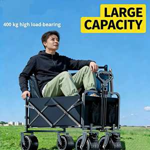 Carrito de Compras Plegable de Cuatro Ruedas, Multicolor, Tamaño Grande, Marca GHealth, OEM/ODM, con Mesa, Portátil, para Exteriores - Product Image 6