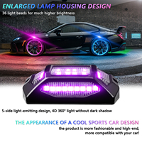 Luces LED RGBW de 12V y 25W para Camioneta JK, 8 Piezas, Control por Aplicación, Modelo HJ G6, Nuevo, para Reequipamiento/Actualización