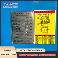 Poinçonneuse ouverte CNC 80T & 160T avec plaque d'or de table fixe et composants de roulement de noyau Livraison directe
