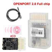 Herramienta de ajuste de chip ECU Tactrix Openport 2.0 ECUFLASH con 4CD Open Port 2.0 J2534 Chip completo para conector OBD2 de Mercedes-Benz