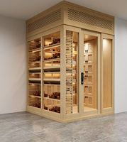 Humidor de Luxe pour Cigares avec Étagères en Cèdre, Contrôle de la Température et de l'Humidité, Design Personnalisable pour Hôtels, Clubs et Projets Personnels