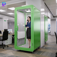 PYinC |   Cabines insonorisées vertes, cabines téléphoniques et pods de bureau adaptés aux appels individuels, mobiles et fixables