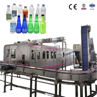 Chaîne de production complète pour l'embouteillage d'eau potable, de boissons énergisantes, d'eau minérale, de jus et de boissons gazeuses