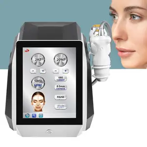 2024 pengangkat wajah pegangan ganda, mesin perawatan kulit Anti Penuaan 9D Smas portabel penghilang keriput pengangkat kulit Vmate