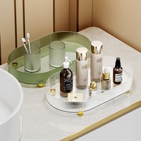 Multifunctionele PET-afvoerschalen met gouden poten voor keuken, woonkamer, badkamer, tafellamp, luxe retro theeservies, fruitorganisatie