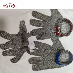 Guantes de Carnicero de Metal Resistentes a Cortes, Tipo Chainmail, para Cocina, Fileteado de Pescado, Protección EN388 Nivel 5 ANSI/ISEA 9 - Product Image 2