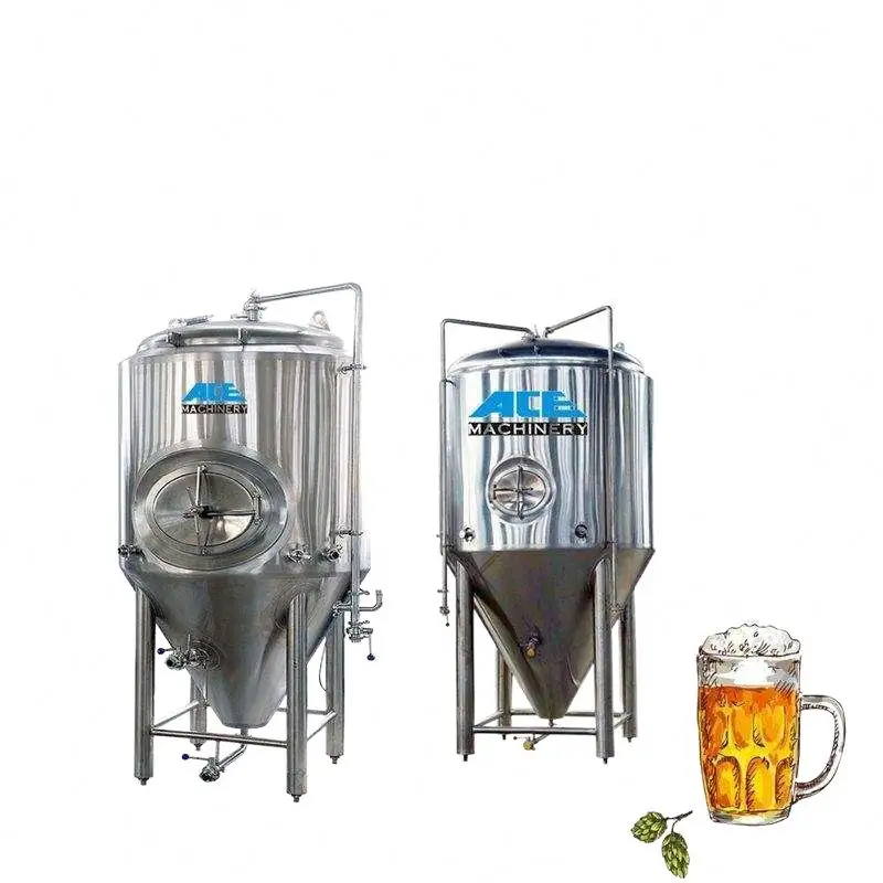 Refroidisseur isobare commercial de glycol de fermenteur de brasserie du micro 500L 1000L 2000L pour la fermentation de bière