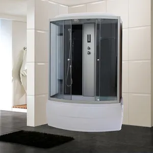 Centro benessere in vetro per massaggio idroelettrico completamente chiuso un pezzo autonomo cabina box intelligente per doccia