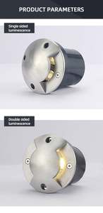 Lumière LED encastrée pour marches d'escalier IP65, éclairage paysager extérieur encastré, couleur RGB dimmable, 12V-24V, aluminium moulé sous pression - Product Image 4