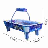 Machine à monnayeur 2 joueurs : Jeu d'arcade grue et simulateur de table de hockey sur air pour enfants avec support en anglais
