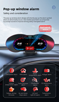 Nouveau modèle 2026 HUD P5 Compteur de vitesse 6,2 pouces Affichage tête haute avec alarme multifonction Compteur automatique OBD2 Jauge de voiture Accessoires de voiture