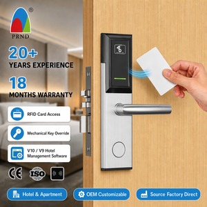 ระบบล็อคประตูโรงแรมอัจฉริยะ พร้อมการ์ด RFID/กุญแจรหัสผ่าน ปลดล็อค ป้องกันการโจรกรรม กันน้ำ ดีไซน์แบบฝัง PRF292 สำหรับโรงแรม - Product Image 1